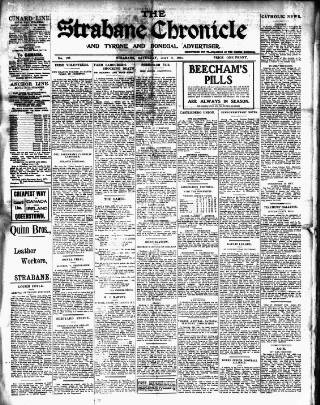 cover page of Strabane Chronicle published on May 2, 1914