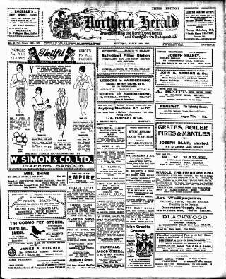 cover page of North Down Herald and County Down Independent published on March 19, 1932