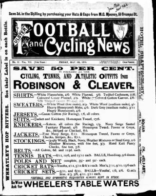 cover page of Ulster Football and Cycling News published on May 4, 1894