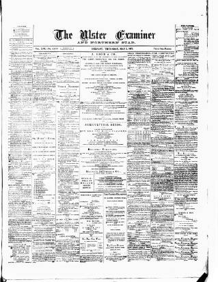 cover page of Ulster Examiner and Northern Star published on May 2, 1878