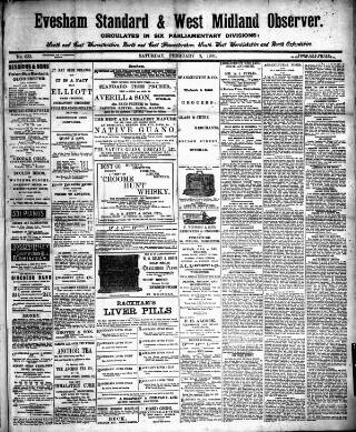 cover page of Evesham Standard & West Midland Observer published on February 2, 1901