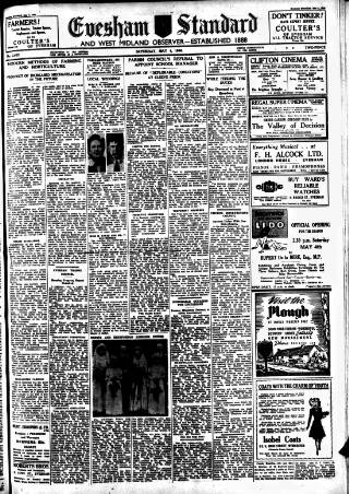 cover page of Evesham Standard & West Midland Observer published on May 4, 1946