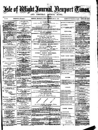 cover page of Isle of Wight Journal published on May 31, 1879
