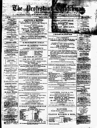 cover page of Protestant Watchman and Lurgan Gazette published on May 2, 1863