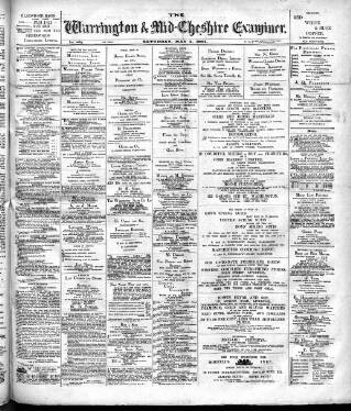 cover page of Warrington Examiner published on May 4, 1901