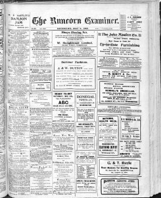 cover page of Runcorn Examiner published on May 4, 1912