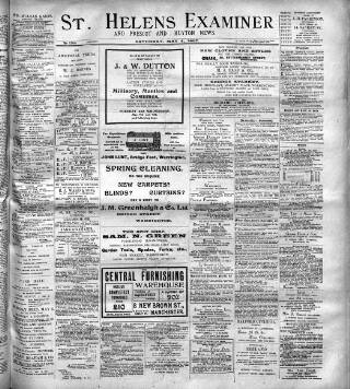 cover page of St. Helens Examiner published on May 4, 1907