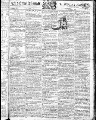 cover page of Englishman published on August 2, 1807
