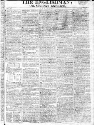 cover page of Englishman published on April 4, 1813