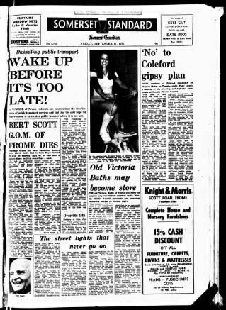 cover page of Somerset Standard published on September 17, 1976