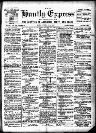 cover page of Huntly Express published on May 2, 1896