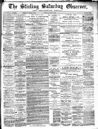 cover page of Stirling Observer published on September 17, 1887