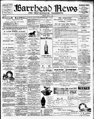 cover page of Barrhead News published on May 2, 1902