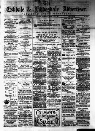 cover page of Eskdale and Liddesdale Advertiser published on February 2, 1881