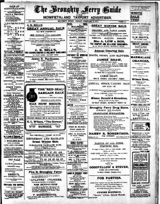 cover page of Broughty Ferry Guide and Advertiser published on February 2, 1912