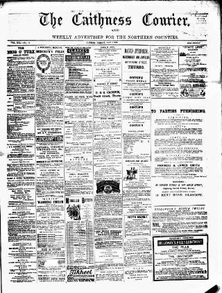 cover page of Caithness Courier published on May 2, 1890