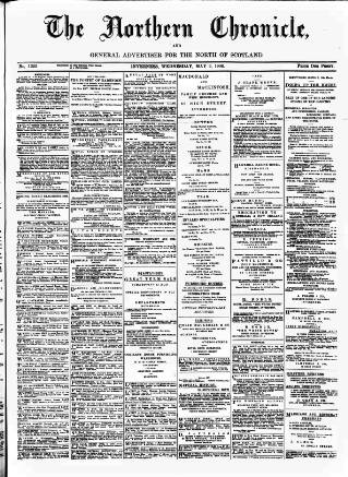 cover page of Northern Chronicle and General Advertiser for the North of Scotland published on May 2, 1906