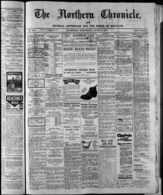 cover page of Northern Chronicle and General Advertiser for the North of Scotland published on June 18, 1941