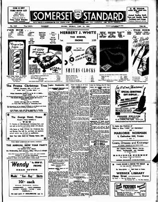 cover page of Somerset Standard published on December 14, 1951