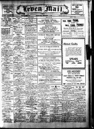 cover page of Leven Mail published on September 17, 1941