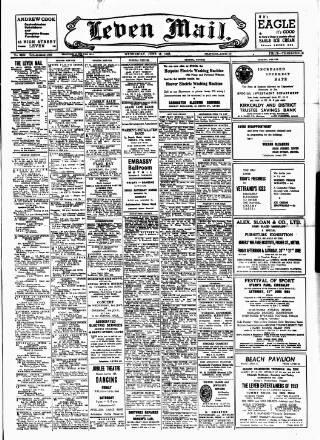 cover page of Leven Mail published on June 18, 1952