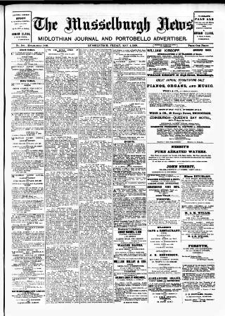 cover page of Musselburgh News published on May 4, 1900