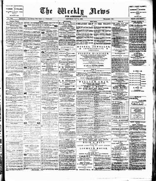 cover page of Aberdeen Weekly News published on May 4, 1889