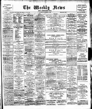 cover page of Aberdeen Weekly News published on August 2, 1890