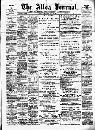 cover page of Alloa Journal published on May 2, 1891