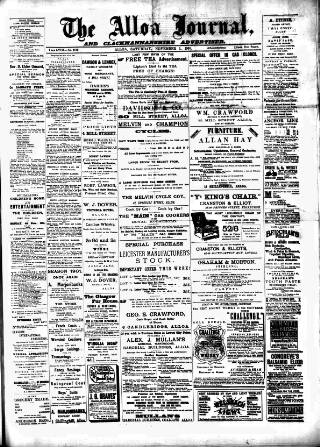 cover page of Alloa Journal published on November 2, 1901