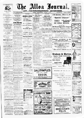 cover page of Alloa Journal published on April 1, 1911