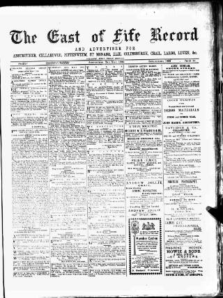 cover page of East of Fife Record published on May 2, 1902