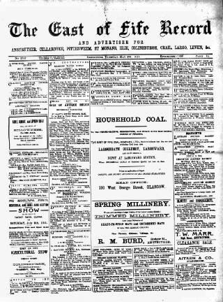 cover page of East of Fife Record published on May 4, 1911