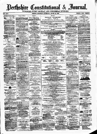 cover page of Perthshire Constitutional & Journal published on June 18, 1888