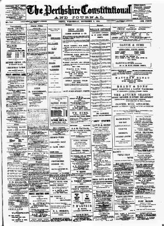 cover page of Perthshire Constitutional & Journal published on November 2, 1904