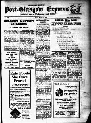 cover page of Port-Glasgow Express published on March 19, 1948