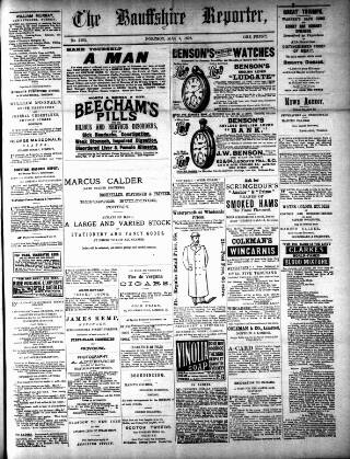 cover page of Banffshire Reporter published on May 4, 1898