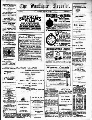 cover page of Banffshire Reporter published on March 19, 1902