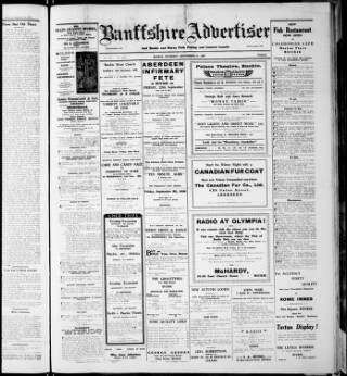 cover page of Banffshire Advertiser published on September 17, 1936