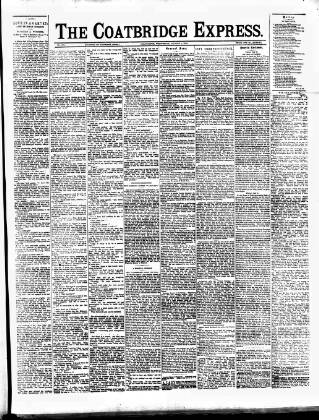 cover page of Coatbridge Express published on August 2, 1893