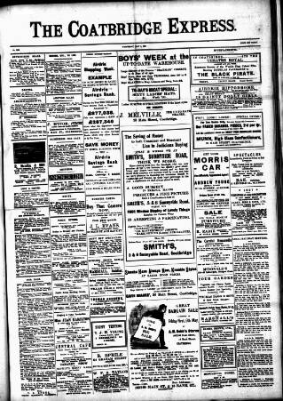 cover page of Coatbridge Express published on May 4, 1927
