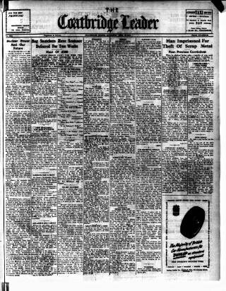 cover page of Coatbridge Leader published on June 18, 1955