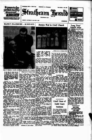 cover page of Strathearn Herald published on May 2, 1970