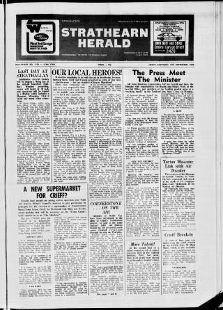 cover page of Strathearn Herald published on September 17, 1983