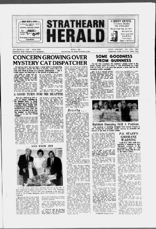 cover page of Strathearn Herald published on June 18, 1988