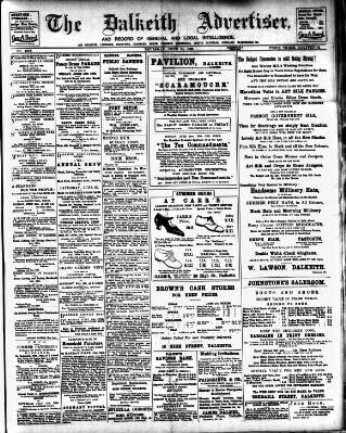 cover page of Dalkeith Advertiser published on June 18, 1925