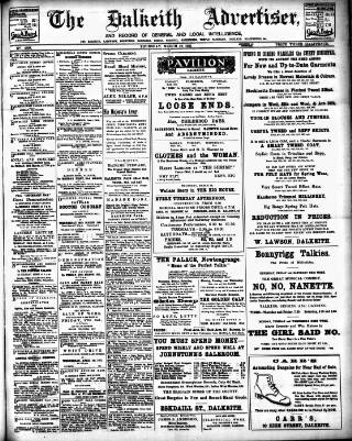 cover page of Dalkeith Advertiser published on March 19, 1931