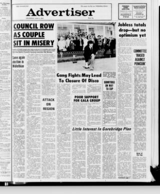 cover page of Dalkeith Advertiser published on May 4, 1978