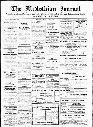 cover page of Mid-Lothian Journal published on May 2, 1913