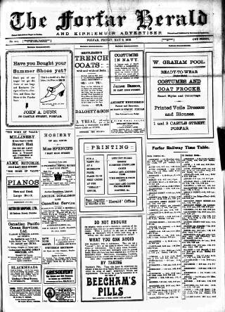 cover page of Forfar Herald published on May 2, 1919